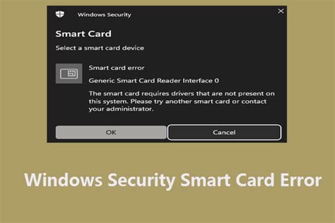 smart card error windows 10|windows security smart card popup.